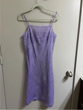 Dosa Light Purple Spaghetti-Strap Midi Slip Dress Sz 1 (item A53)